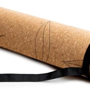 Non-Slip Yoga Mat Cork Surface with Natural Grip