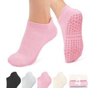 4/6 Pairs Pilates Socks for Women